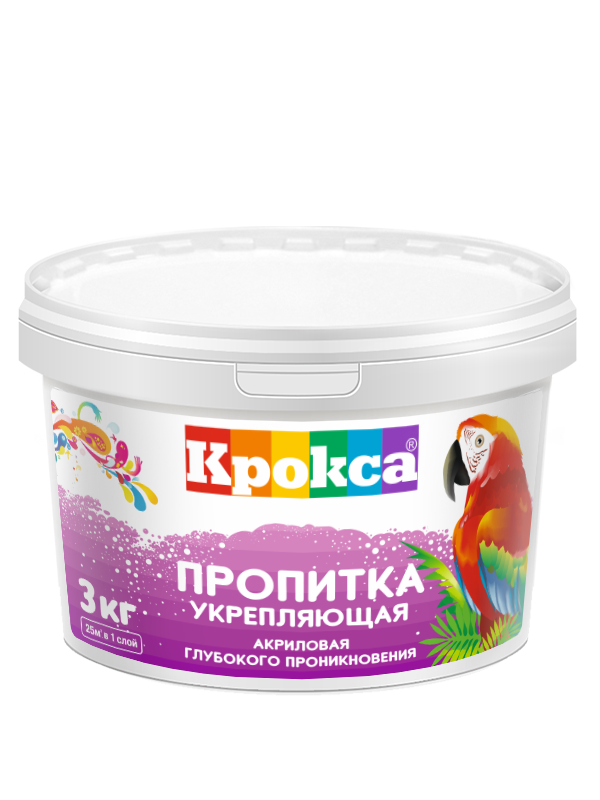 Пропитка укрепляющая акриловая ""Крокса""  КР-12