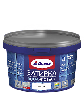 Затирка высокопрочная водоотталкивающая AQUAPROTECT Д-383 белая