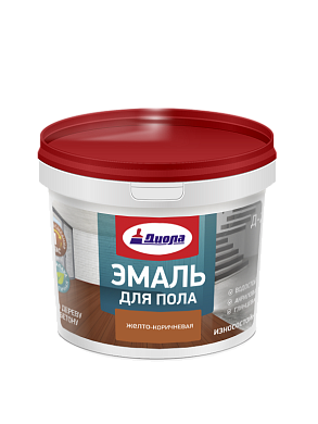 Эмаль для пола износостойкая Д-225 желто-коричневая